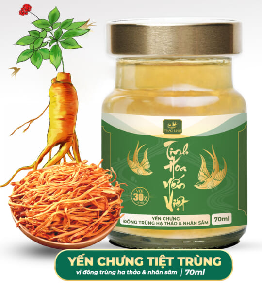 Yến Chưng Đông Trùng Hạ Thảo  & Nhân Sâm – 70ml